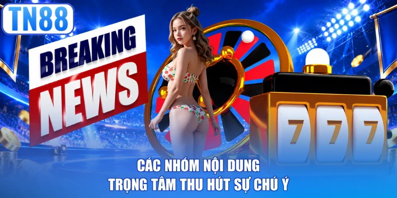 Các nhóm nội dung trọng tâm thu hút sự chú ý 